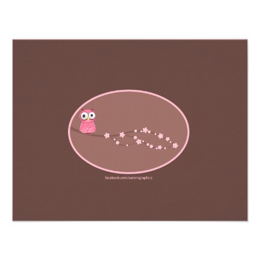 Owl Birthday Photo Invitations