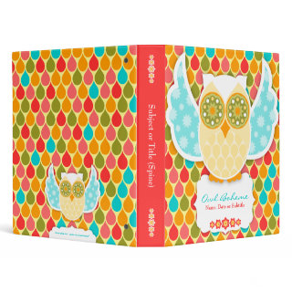 Owl Boheme White Binder