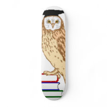 owl book skateboard