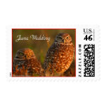 Owl, Burrowing, Couple, June Wedding Postage Stamps