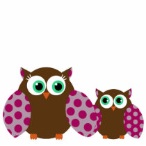 owl cake stand photo cutouts