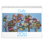 owl calender 2011 calendar