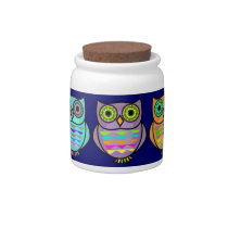 Owl Candy Jar