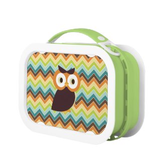 Owl {chevron} Lunch Box