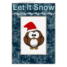 Owl Christmas Card