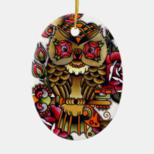 owl christmas tree ornaments