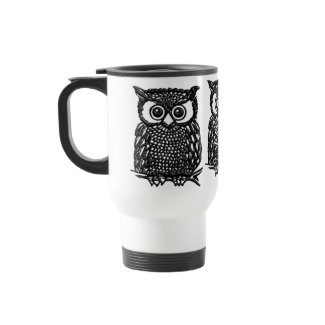 Owl Coffee mug, Travel mug or frosted mug cups