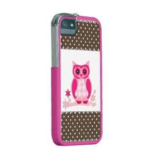 Owl Cute Lace Dot Feather Pattern Juanita Art Shop iPhone 5/5S Case