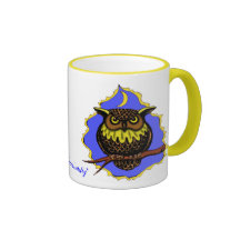 Owl cute mug design