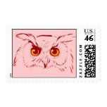 Owl Digital Art Postage stamps