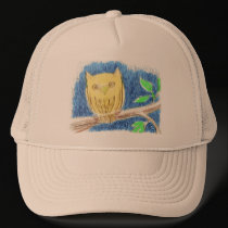 Owl Drawing Hat