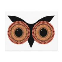Owl Eyes custom postcard