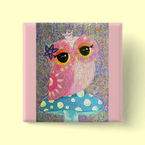 Owl Fairy Princess Button buttons