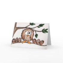 Owl family cards by KrazyKerry Owl family cards