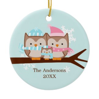 Owl Family Ornaments ornament