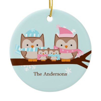 Owl Family Ornaments