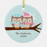 Owl Family Ornaments