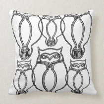 Owl Family Pillow pillows