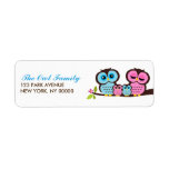 Owl Family Return Address Labels