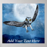 Owl Fantasy Poster
