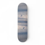 Owl feather imprint in the snow skateboard decks