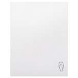 Owl - Fun cute simple totem ink line drawing art letterhead