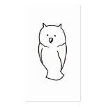 Owl - Fun cute totem line drawing art CUSTOMIZE IT Business Card Templates
