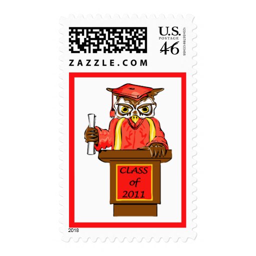 Owl Graduation Class of 2011 Stamp