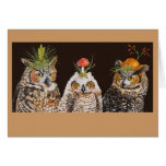 owl group greeting card