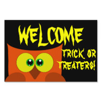 Owl Halloween Welcome Signs