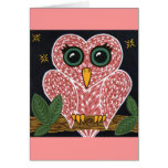 Owl Heart Greeting Card - Customisable