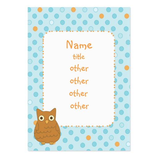 Owl Heart Tree Business Card Templates
