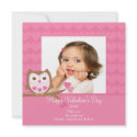 Owl HEARTS Valentine's Photo Card invitations by celebrateitinvites Owl HEARTS Valentine's Photo Card invitations