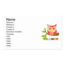 Owl I'm a Hoot Business Card