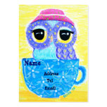 Owl In A Teacup Business Card Templates