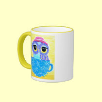 Owl In A Teacup mugs