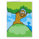 Owl in a tree greetin card by Onno_Animation Owl in a tree greetin card