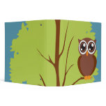 owl in a tree notebook vinyl binders
