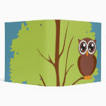 owl in a tree notebook vinyl binders