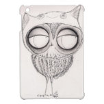 Owl in Cat-Hat -- Funny! ipad mini cases