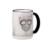 Owl in Cat-Hat - Mugs