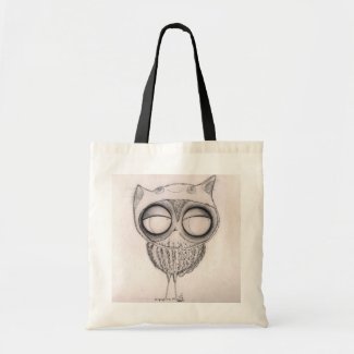 Owl in Cat-Hat - Tote bag