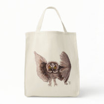"Owl In Flight" Tote Bag