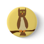 Owl in Moon pin