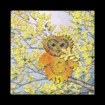 owl in tree magnets