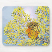 owl in tree mousepads by lissame73 owl in tree mousepads