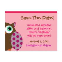 Owl Invitation Ensemble Post Cards
