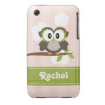 Owl iPhone 3g 3gs Case-Mate Case Cover Pink iPhone 3 Covers