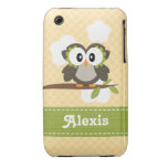 Owl iPhone 3g 3gs Case-Mate Case Cover Yellow iPhone 3 Case