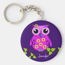 Owl keychain with Name